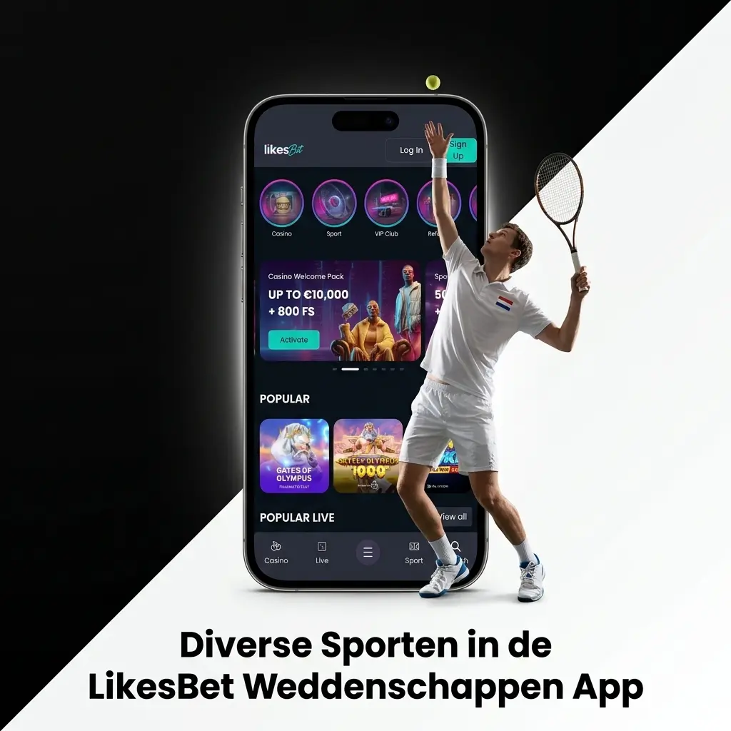 Overzicht van sportcompetities in de LikesBet weddenschappen app