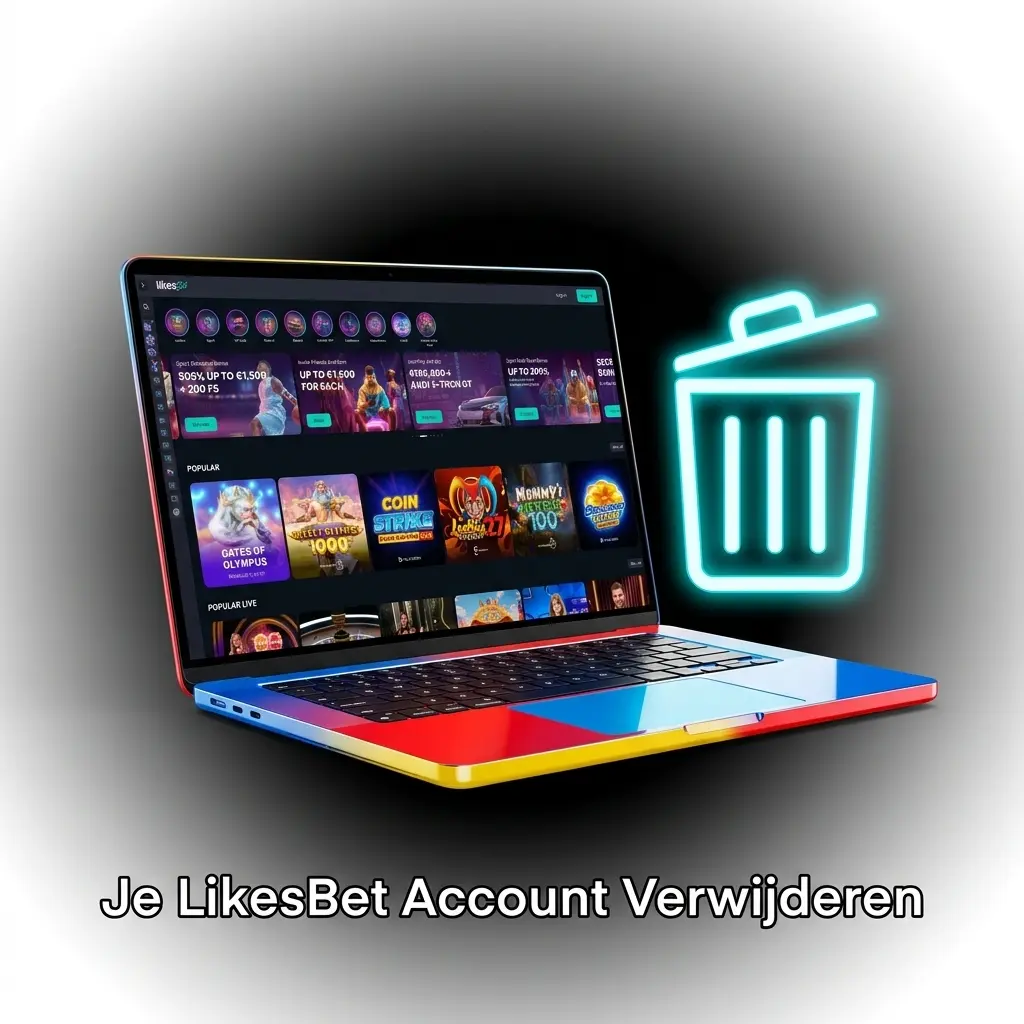 Account instellingen om je LikesBet account te verwijderen