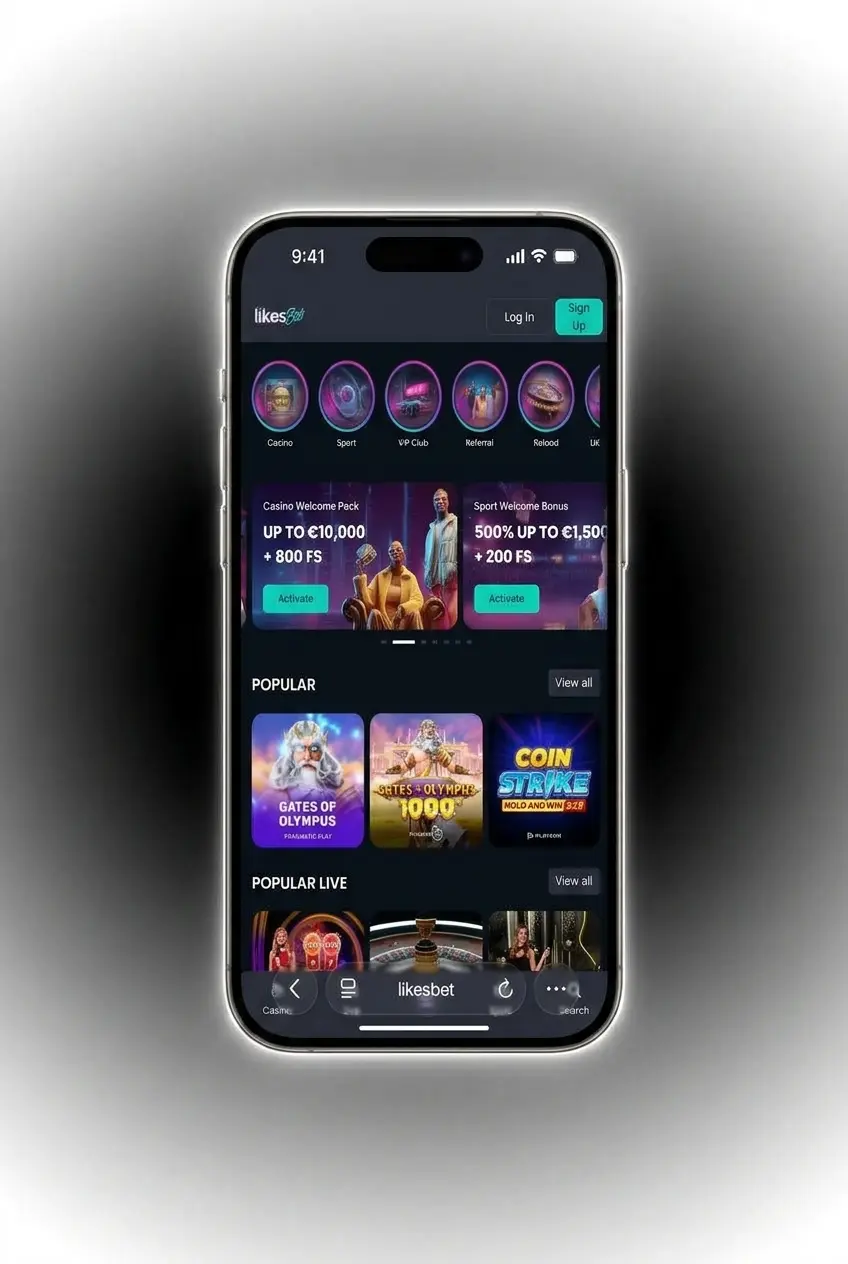 LikesBet PWA installatie op iOS