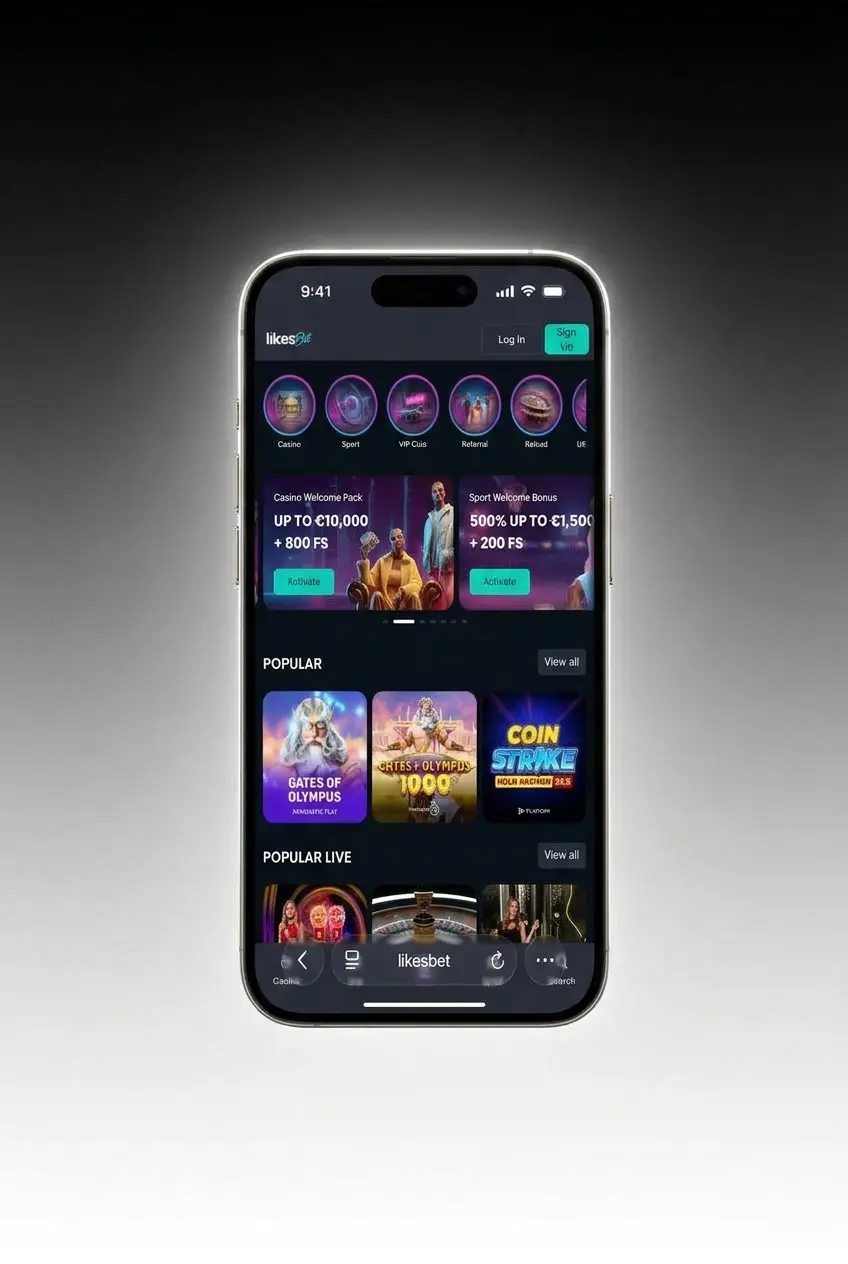 LikesBet iOS PWA installatie op iPhone startscherm