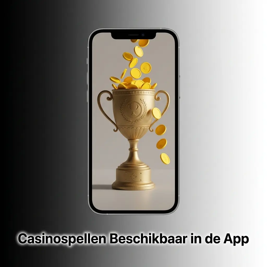 Casinospellen beschikbaar in de mobiele app